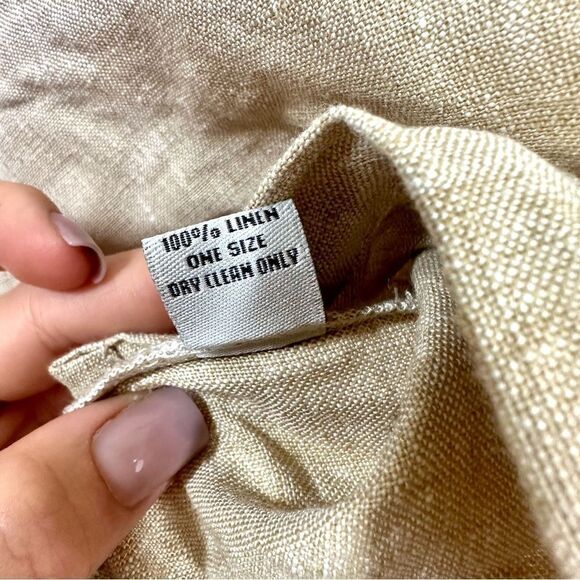 Claude Tulum Cameron 100% Linen Shirt in Beige Size S - Picture 7 of 10